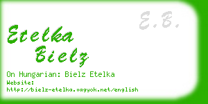 etelka bielz business card